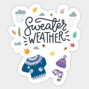 Sweater Weather Sticker